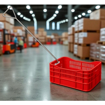 Hak do ciągnięcia pojemników i skrzynek stal nierdzewna mocny do magazynu